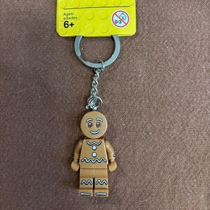 LEGO "Collectible Minifigure Gingerbread Man Key Chain" 851394 WITH TAG